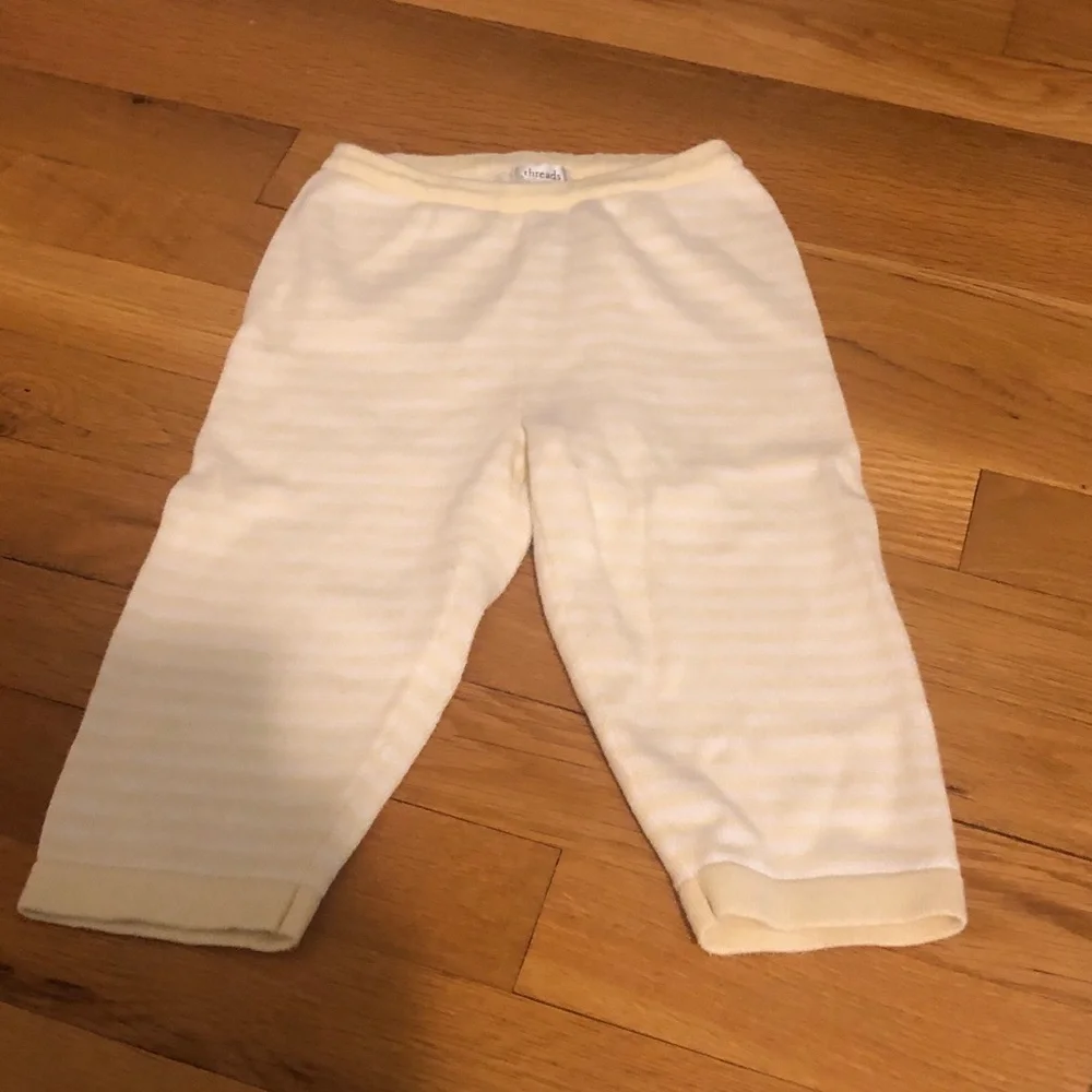 Soft Yellow Baby Knit Sweater Set by threads 12/18 months
